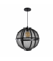 Lámpara Colgante Lumiere Bola 1xE27 Negro Regulable