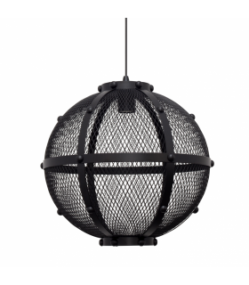 Lámpara Colgante Lumiere Bola 1xE27 Negro Regulable