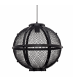 Lámpara Colgante Lumiere Bola 1xE27 Negro Regulable