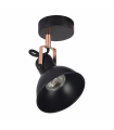 Foco Techo Arabia 1xGU10 Negro / Cobre