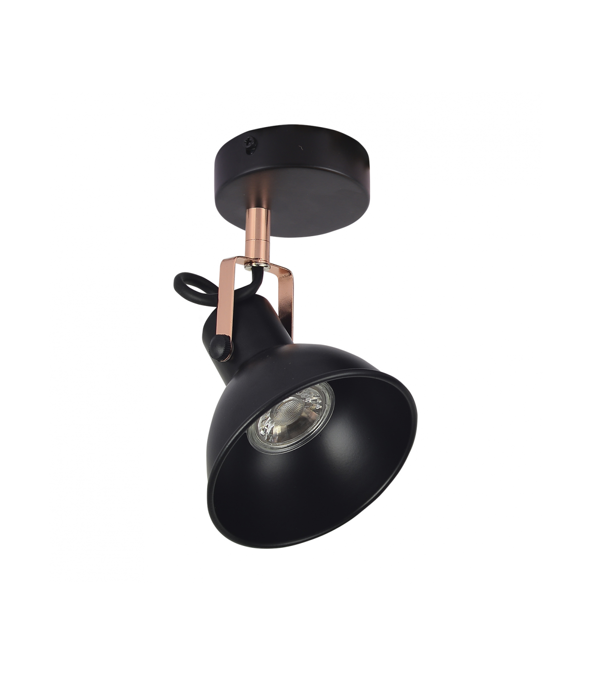 Foco Techo Arabia 1xGU10 Negro / Cobre