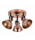 Foco Techo Arabia 3xGU10 Cobre / Negro
