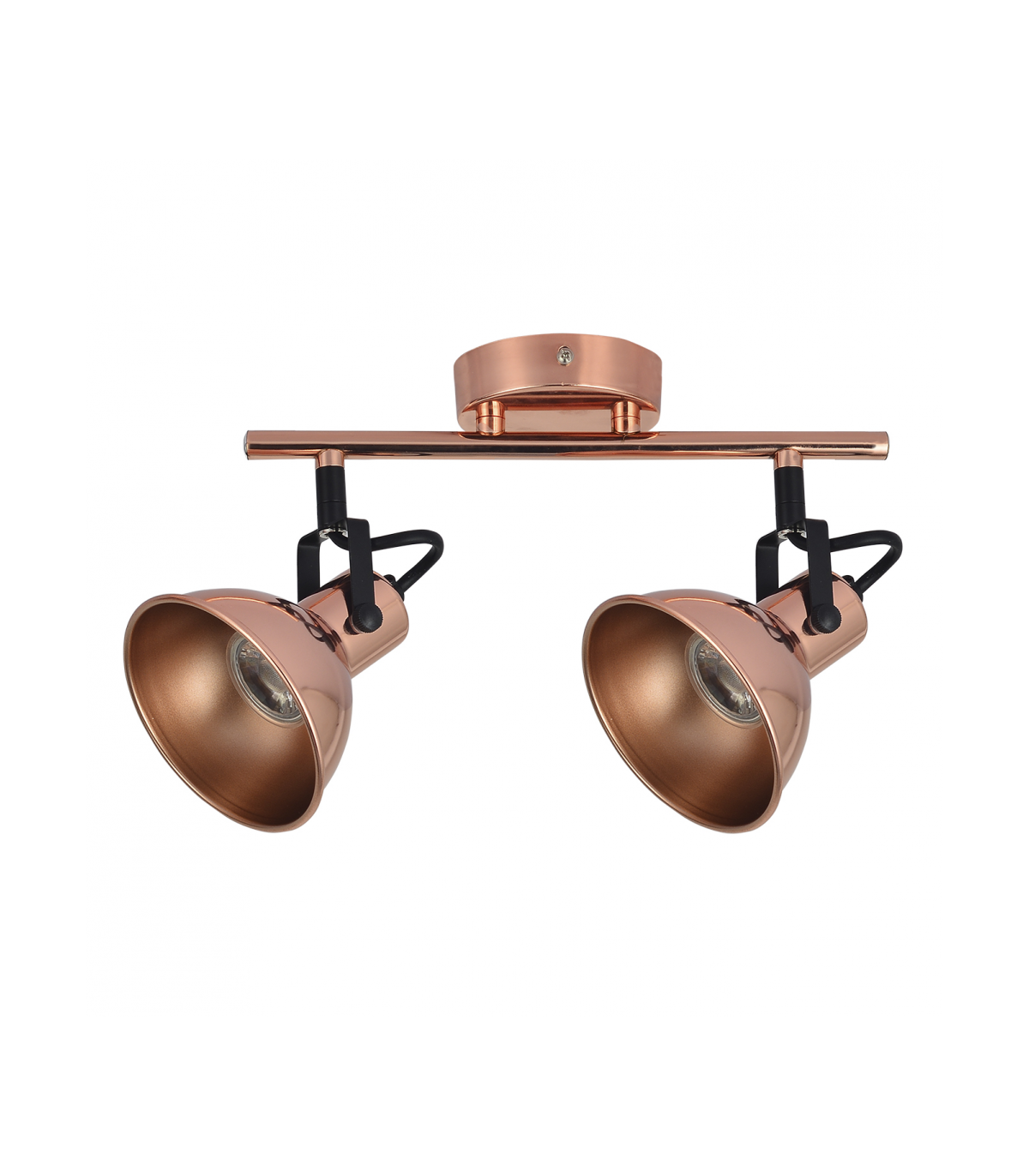 Foco Techo Arabia 2xGU10 Cobre / Negro