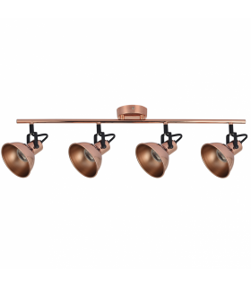 Foco Techo Arabia 4xGU10 Cobre / Negro