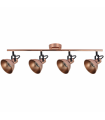 Foco Techo Arabia 4xGU10 Cobre / Negro
