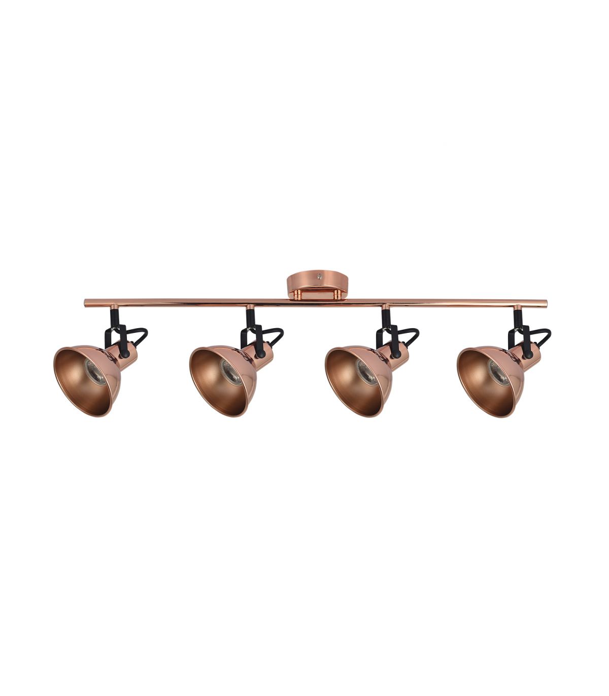 Foco Techo Arabia 4xGU10 Cobre / Negro
