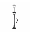 Farola Exterior Zoio 1xE27 15W Negro