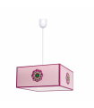 Lámpara Colgante Infantil Pétalo 1xE27 Rosa Regulable