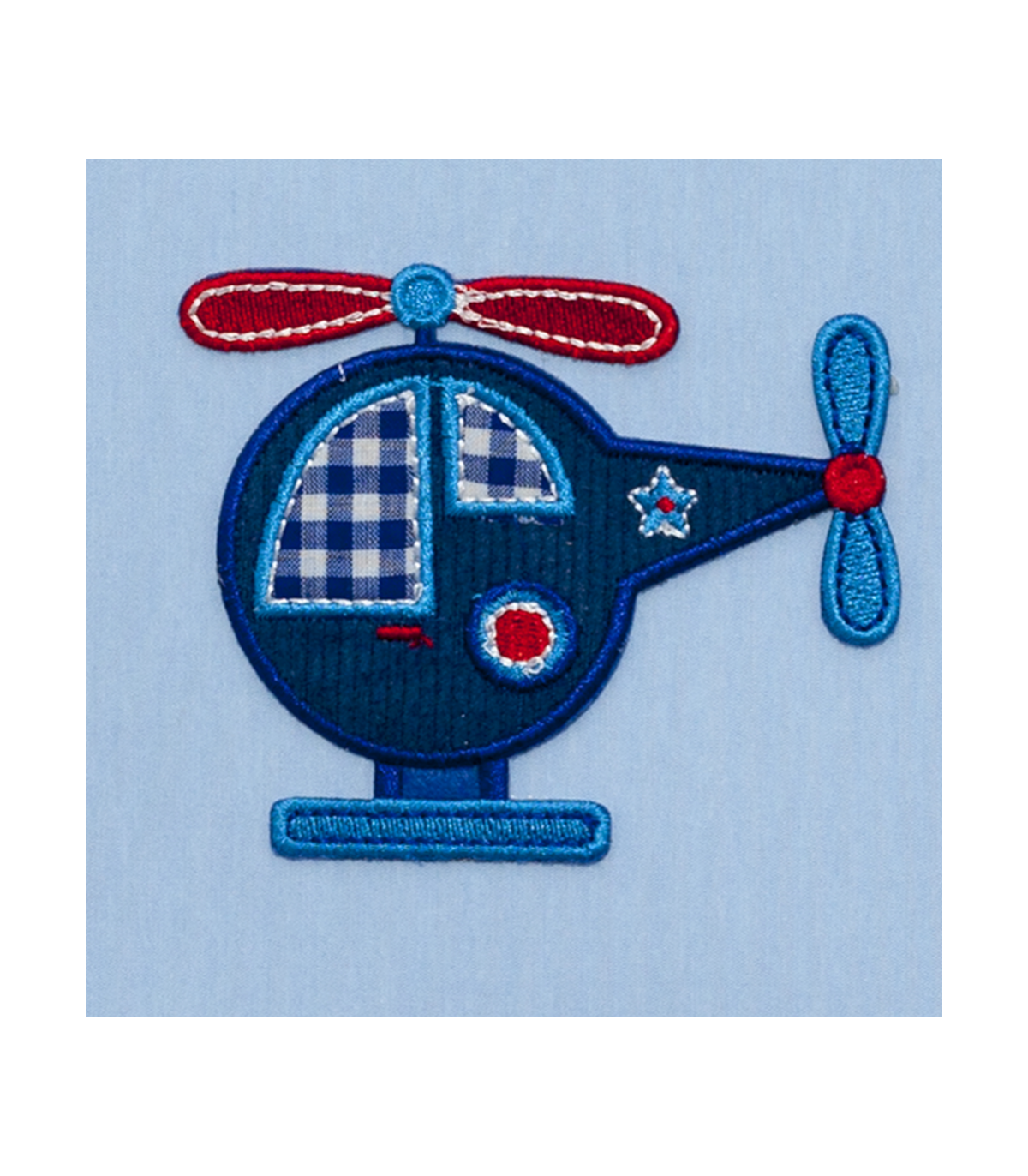 Lámpara Sobremesa Infantil Helicóptero 1xE14 Celeste