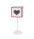 Lámpara Sobremesa Infantil Amor 1xE14 Rosa / Blanco