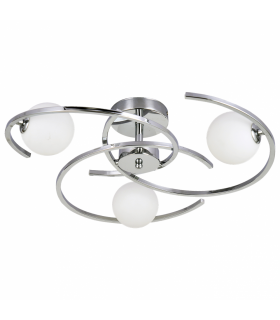 Lámpara de techo Tonga 3xG9 Cromo Tulipa Cristal