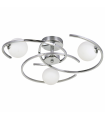 Lámpara de techo Tonga 3xG9 Cromo Tulipa Cristal