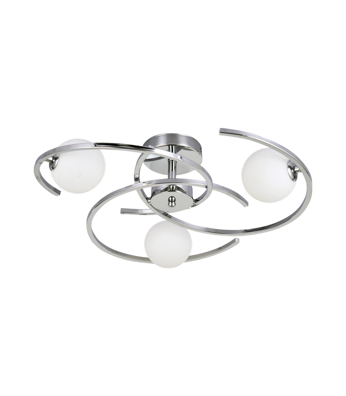 Lámpara de techo Tonga 3xG9 Cromo Tulipa Cristal