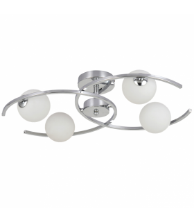 Lámpara de techo Tonga 4xG9 Cromo Tulipa Cristal