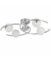 Lámpara de techo Tonga 4xG9 Cromo Tulipa Cristal
