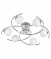 Lámpara de techo Tonga 6xG9 Cromo Tulipa Cristal
