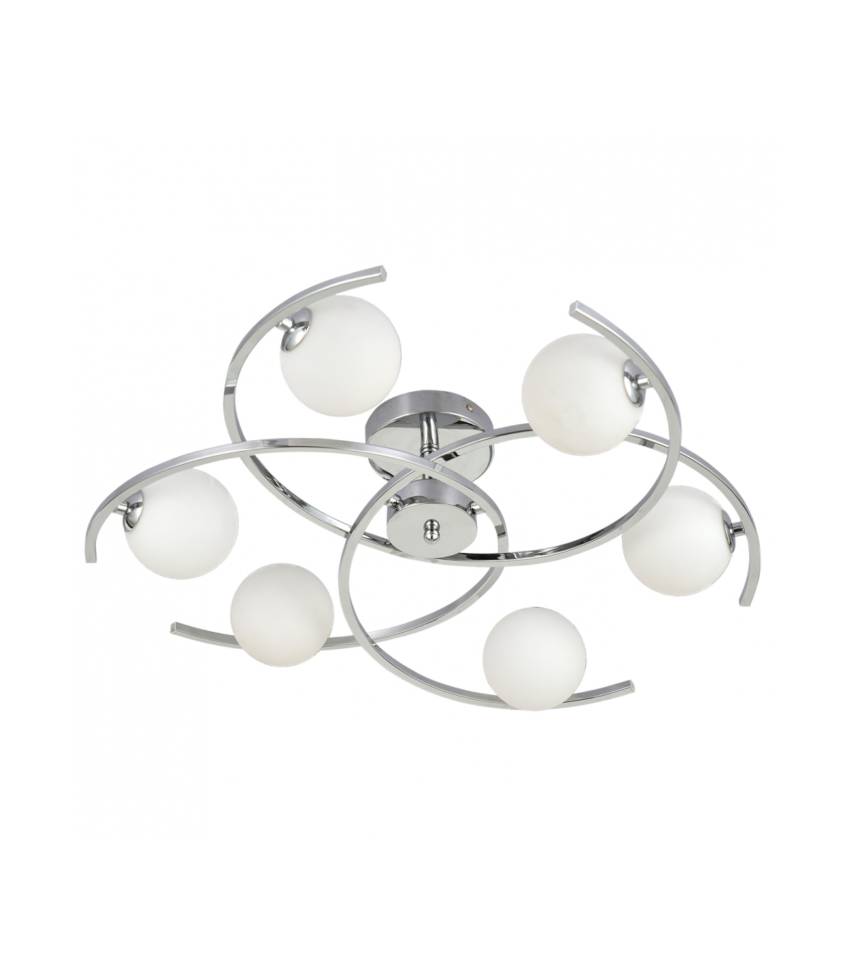 Lámpara de techo Tonga 6xG9 Cromo Tulipa Cristal