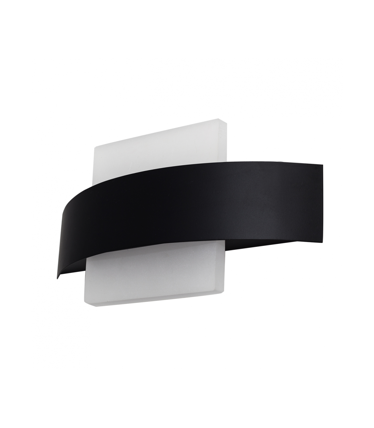 Aplique de Pared Coseno Cuadrado 8W 4000K 640Lm Negro / Blanco