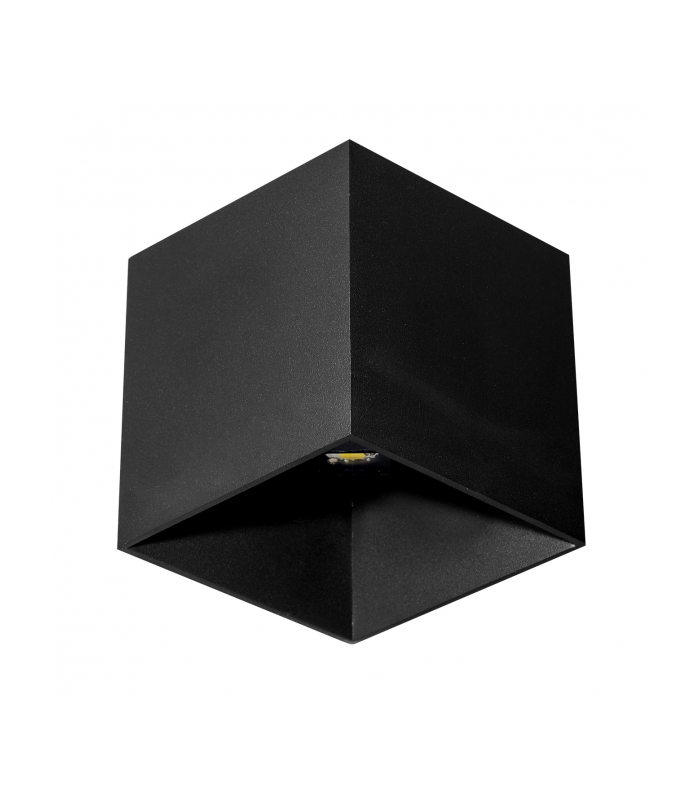 Aplique de Pared Tangente 10W 4000K 800Lm Negro