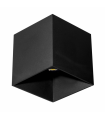 Aplique de Pared Tangente 10W 4000K 800Lm Negro