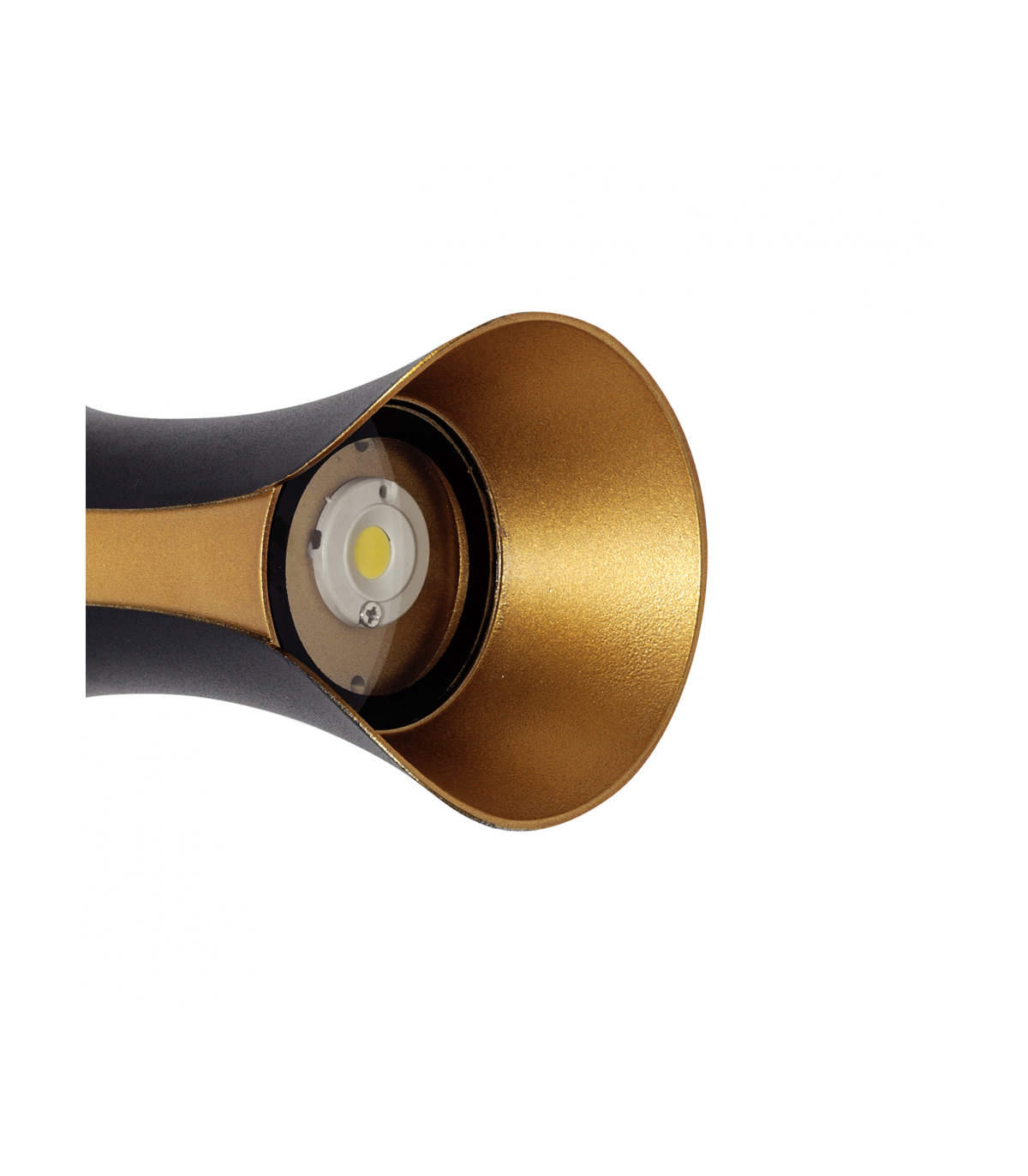 Aplique de Pared Secante 10W 4000K 800Lm Negro / Oro