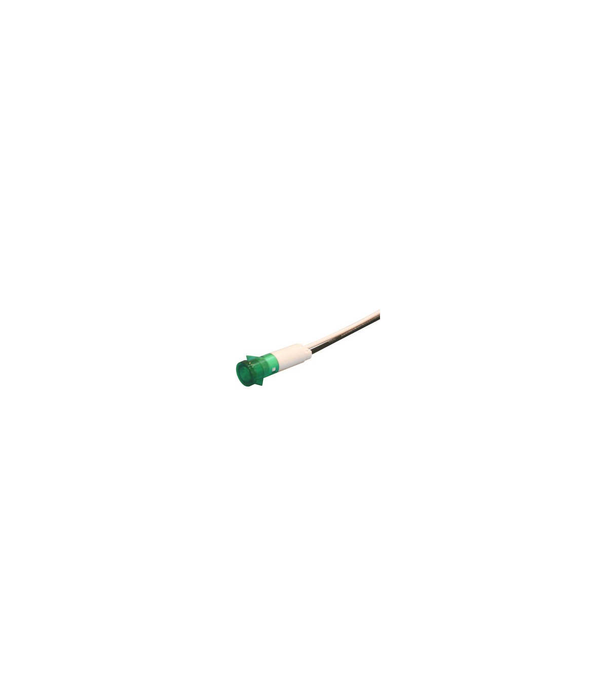 Piloto LED VERDE 12VDC 10mm C/9mm