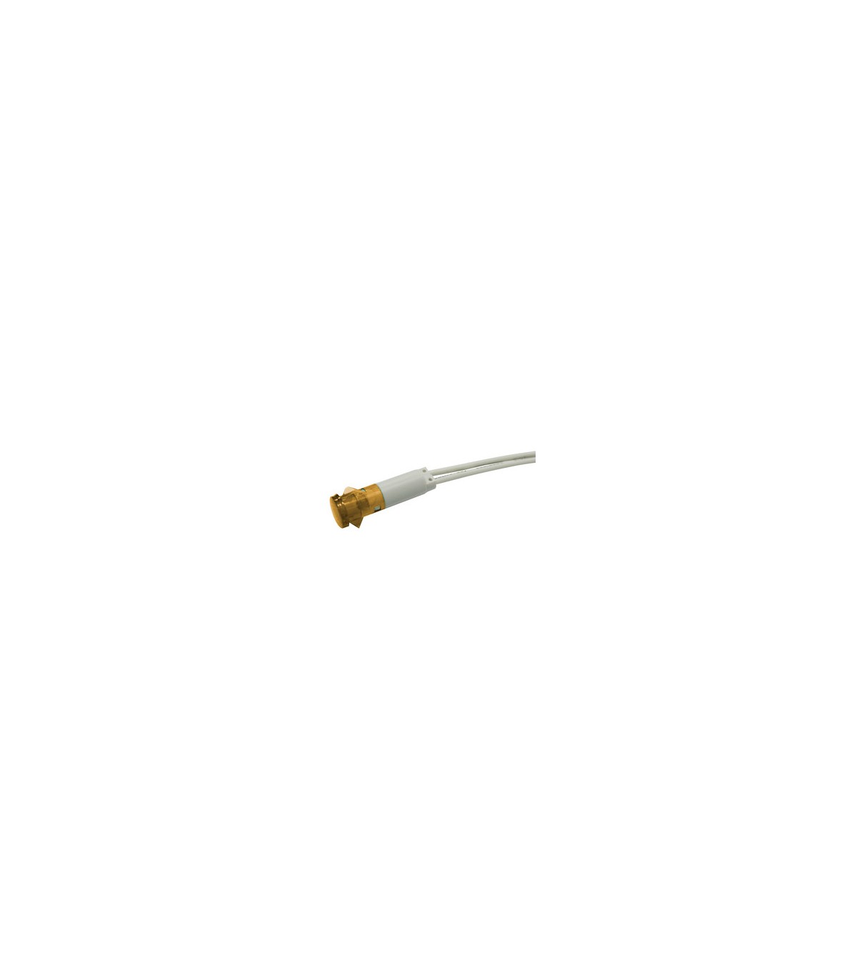 Piloto LED AMBAR 230VAC 10mm C/9mm