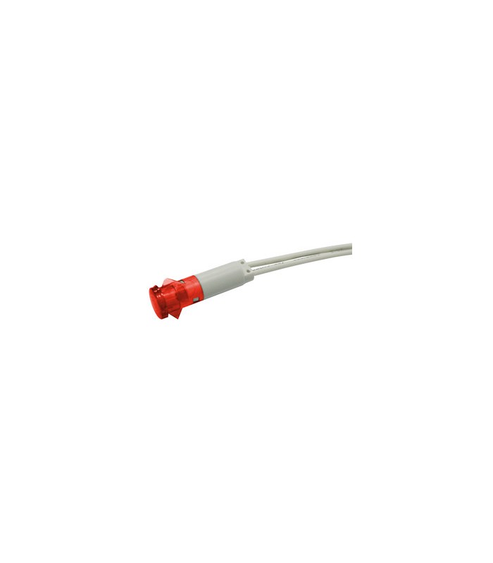 Piloto LED ROJO 230VAC 10mm C/9mm