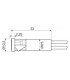 Piloto LED VERDE 24VDC 10mm C/9mm