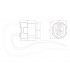 Conector G9 cerámico cable 160mm IP20