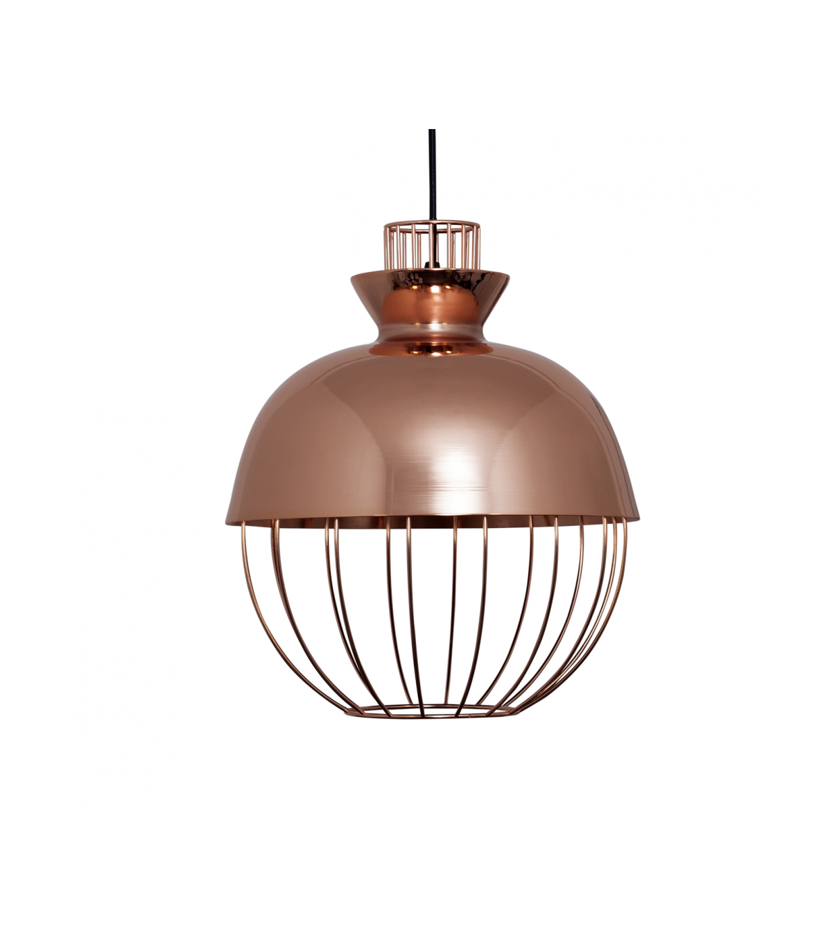 Lámpara Colgante Toyama Bola 1xE27  Cobre Regulable