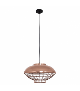 Lámpara Colgante Toyama Oval 1xE27  Cobre Regulable