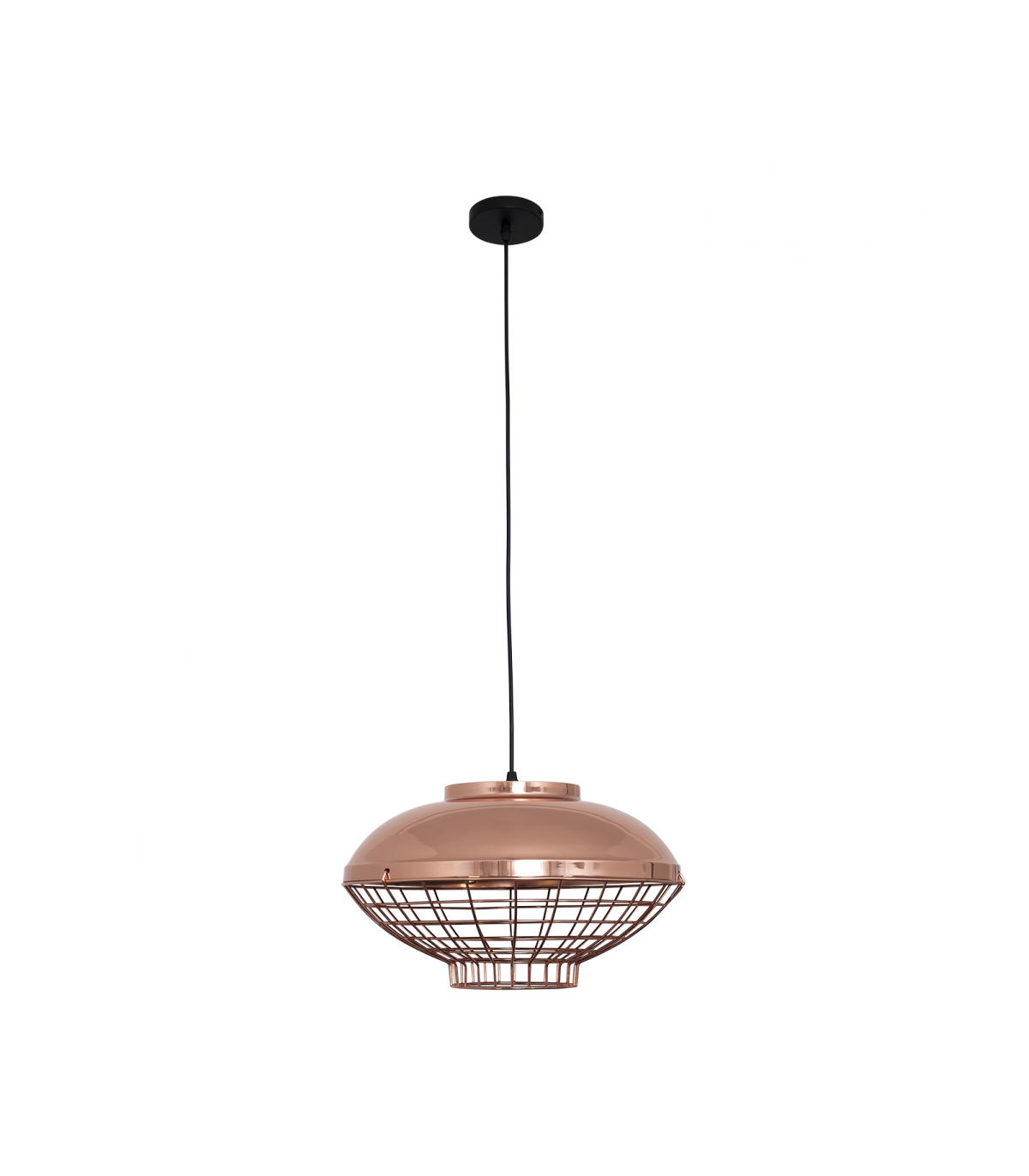 Lámpara Colgante Toyama Oval 1xE27  Cobre Regulable
