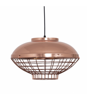 Lámpara Colgante Toyama Oval 1xE27  Cobre Regulable