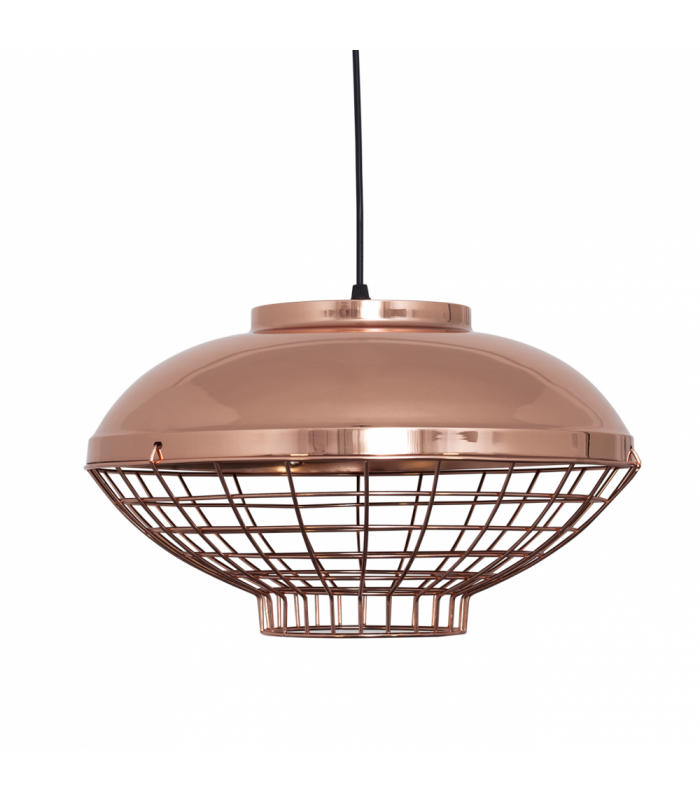 Lámpara Colgante Toyama Oval 1xE27  Cobre Regulable