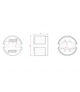 Portalámparas G24 2 Pins