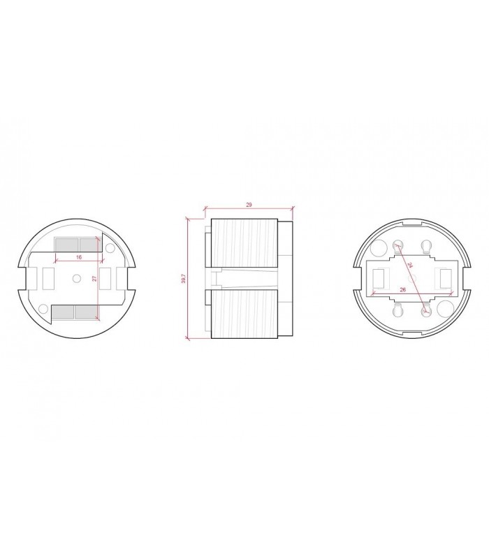 Portalámparas G24 2 Pins