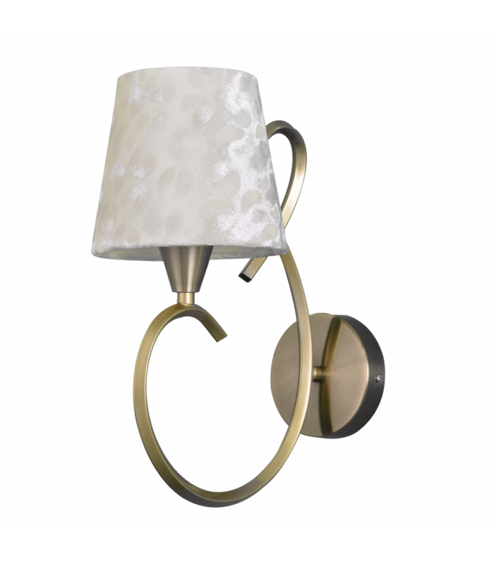 Aplique Cancún 1xE14 Cuero Pantalla Beis