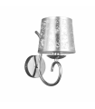 Aplique de Pared Tampico 1xE14 Cromo Pantalla Plata