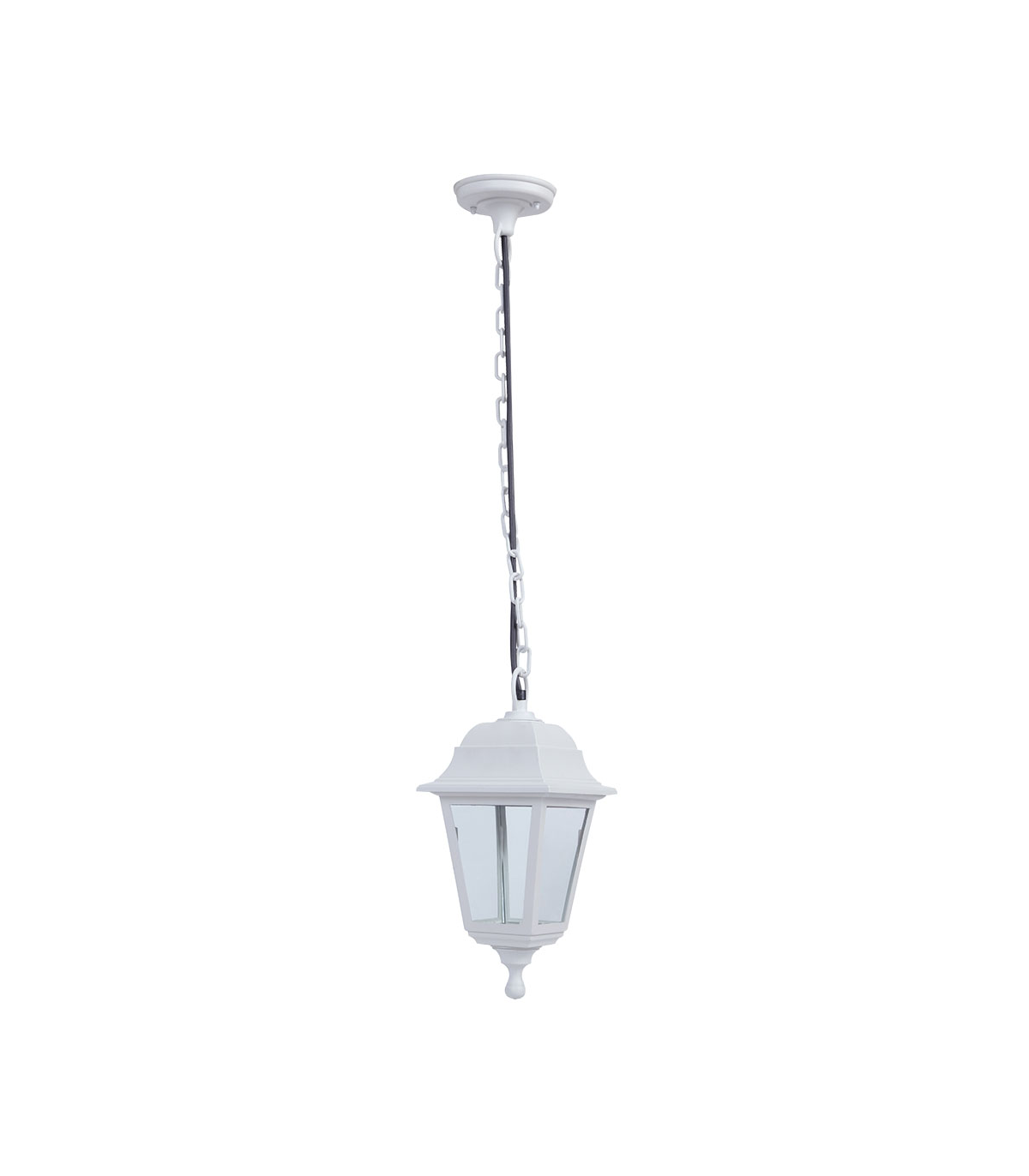 Farol Colgante Exterior Albahaca 1xE27 IP44 Blanco