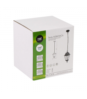 Farol Colgante Exterior Albahaca 1xE27 IP44 Blanco