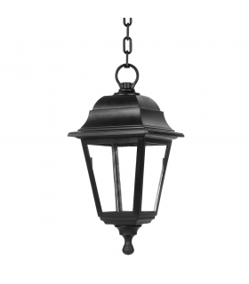 Farol Colgante Exterior Albahaca 1xE27 IP44 Negro