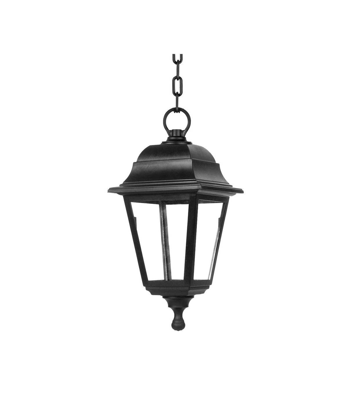 Farol Colgante Exterior Albahaca 1xE27 IP44 Negro