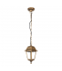 Farol Colgante Exterior Albahaca 1xE27 IP44 Oro Viejo