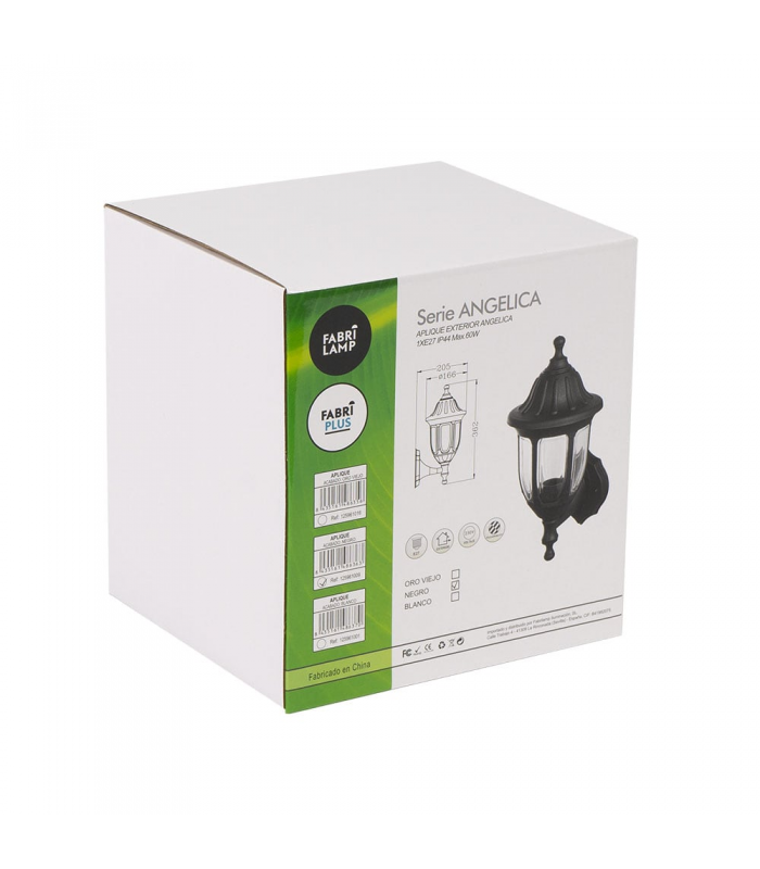 Aplique Exterior Angelica 1xE27 IP44 Oro Viejo