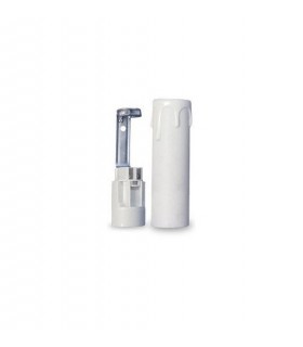 Portalámparas vela E14 85mm Blanco