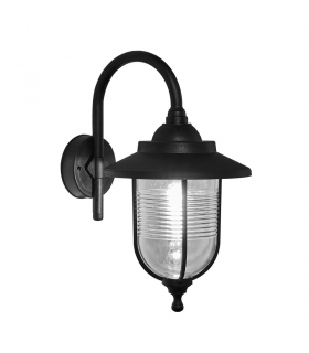 Aplique Exterior Canela 1xE27 IP44 Negro