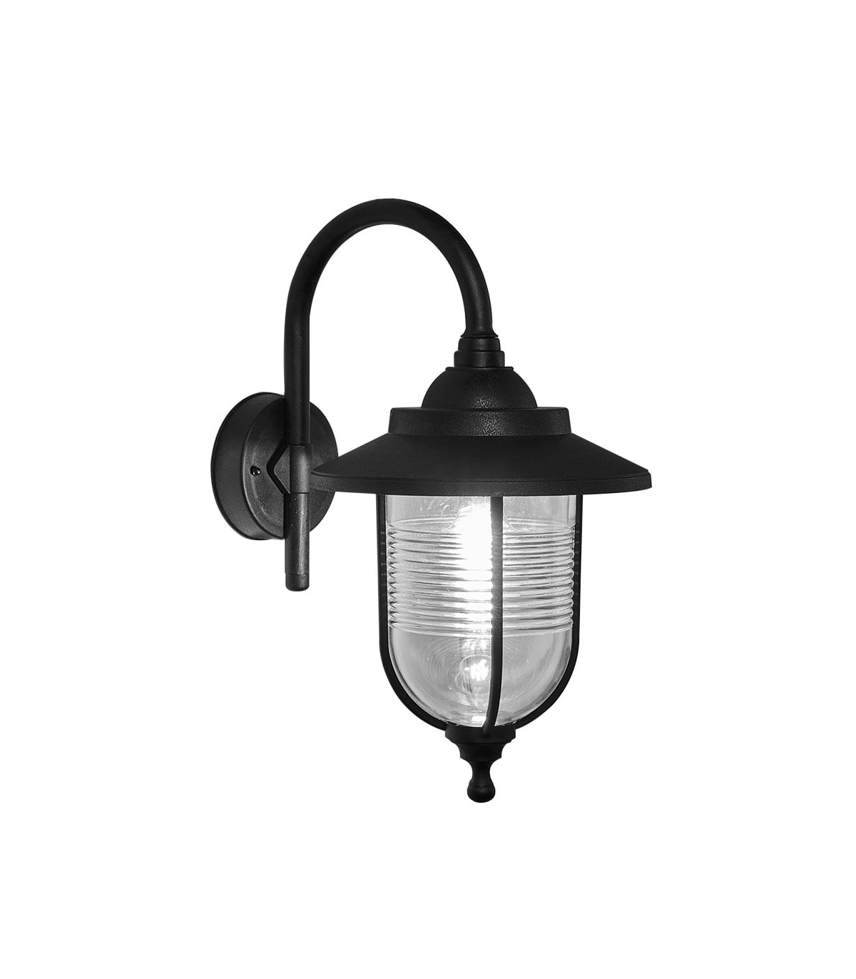 Aplique Exterior Canela 1xE27 IP44 Negro