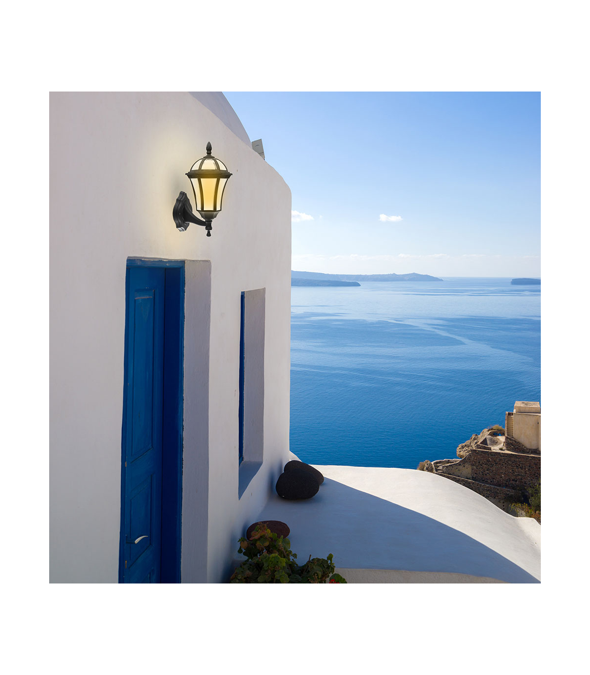Aplique Exterior Comino 1xE27 IP44 Negro