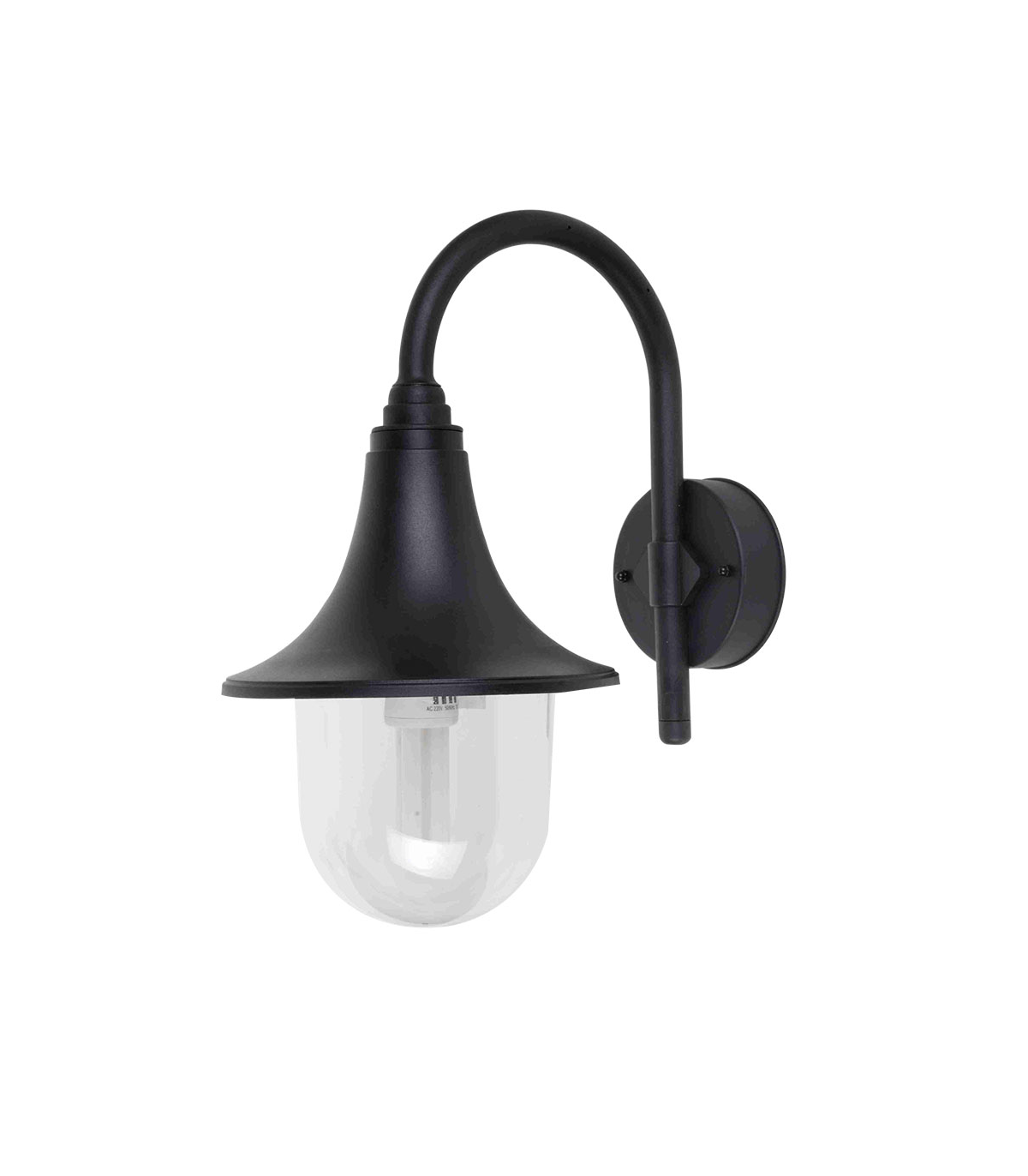 Aplique Exterior Hinojo 1xE27 IP44 Negro